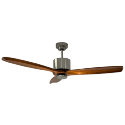 Ventilador de Techo Hemi Platil con Palas de Madera Tono Algarrobo