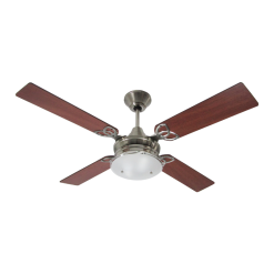 Ventilador de Techo Premium Platil con Plafón BC 27 y Palas Reversibles Cedro y Roble