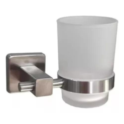 Vaso Y Portavaso de Baño Square