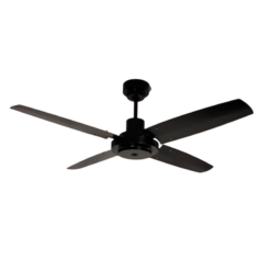 Ventilador de Techo Barcelona Negro con Palas Metálicas