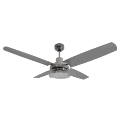 Ventilador de Techo Barcelona Platil con Plafón Manny y Palas Metálicas Grises