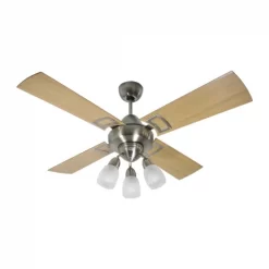 Ventilador de Techo Design Platil con Spot Design y Palas de Madera Reversibles tonos Cedro y Roble